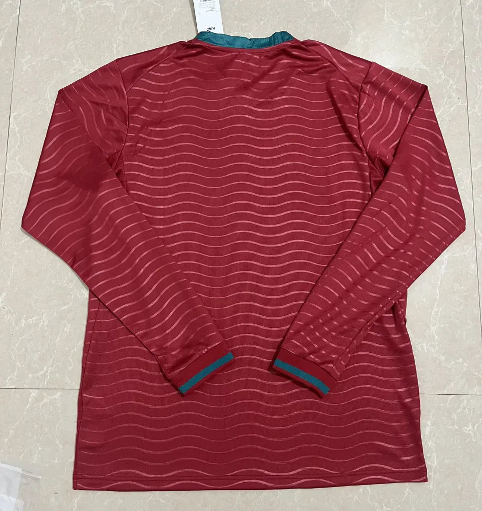 Portugal 2026 Red/Blue Home Long Sleeves Jersey