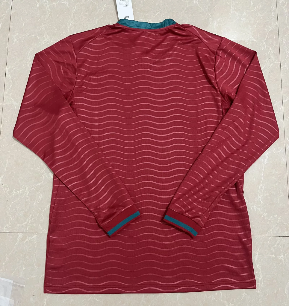 Portugal 2026 Red/Blue Home Long Sleeves Jersey