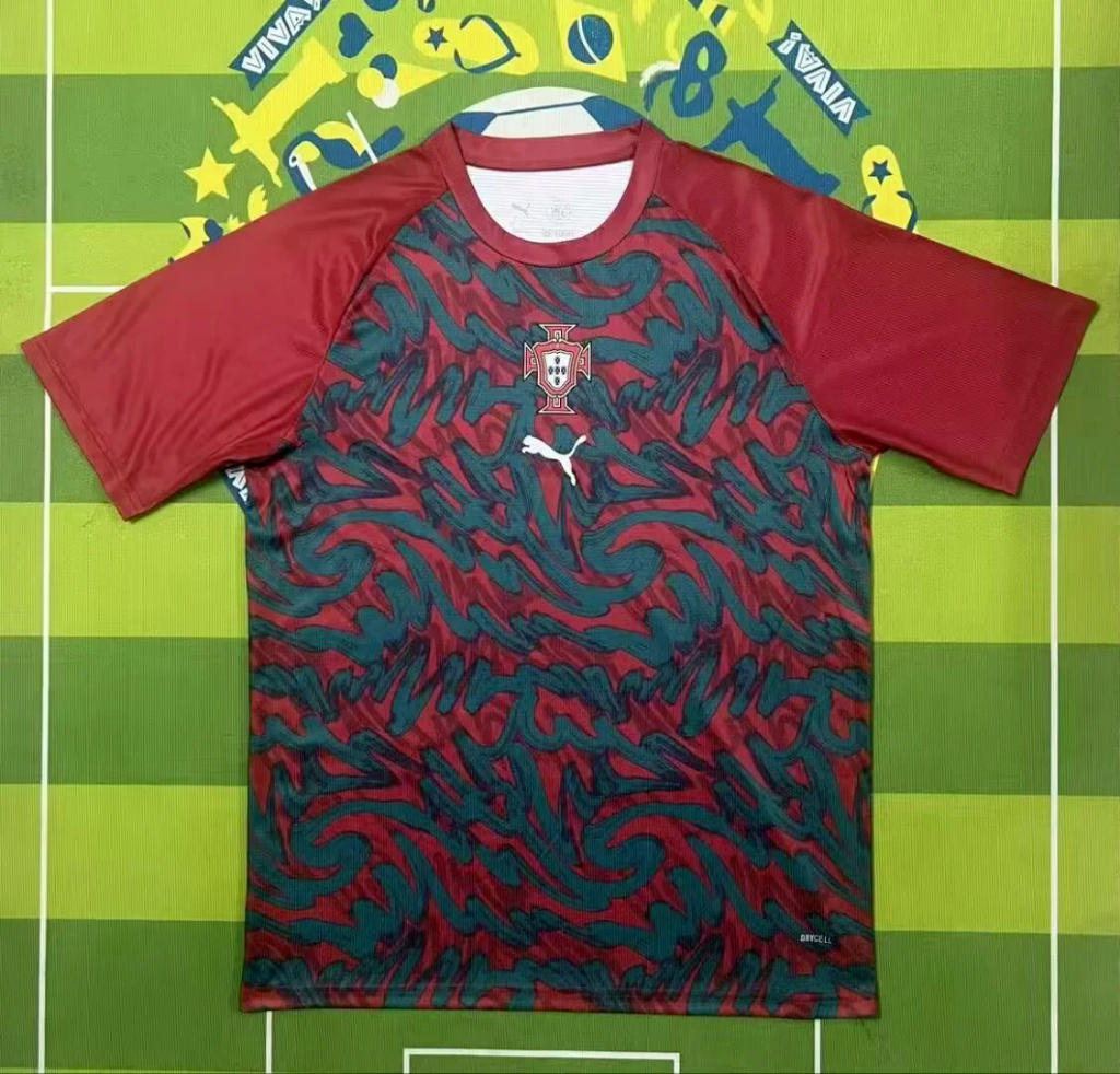 Portugal 2026 Red/Green Pre-Match Jersey