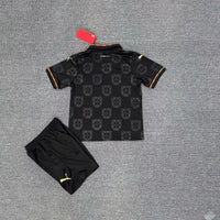 Portugal 25/26 Black Away Kids Jersey Set