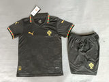 Portugal 25/26 Black Away Kids Jersey Set