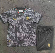 Portugal 25/26 Black/Gold Special Edition Kids Jersey Set