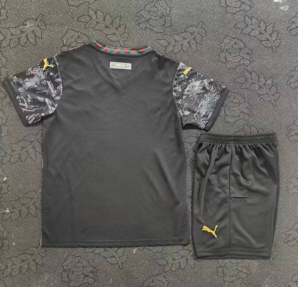 Portugal 25/26 Black/Gold Special Edition Kids Jersey Set