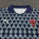 Portugal 25/26 Navy Logo Pattern Training Jersey