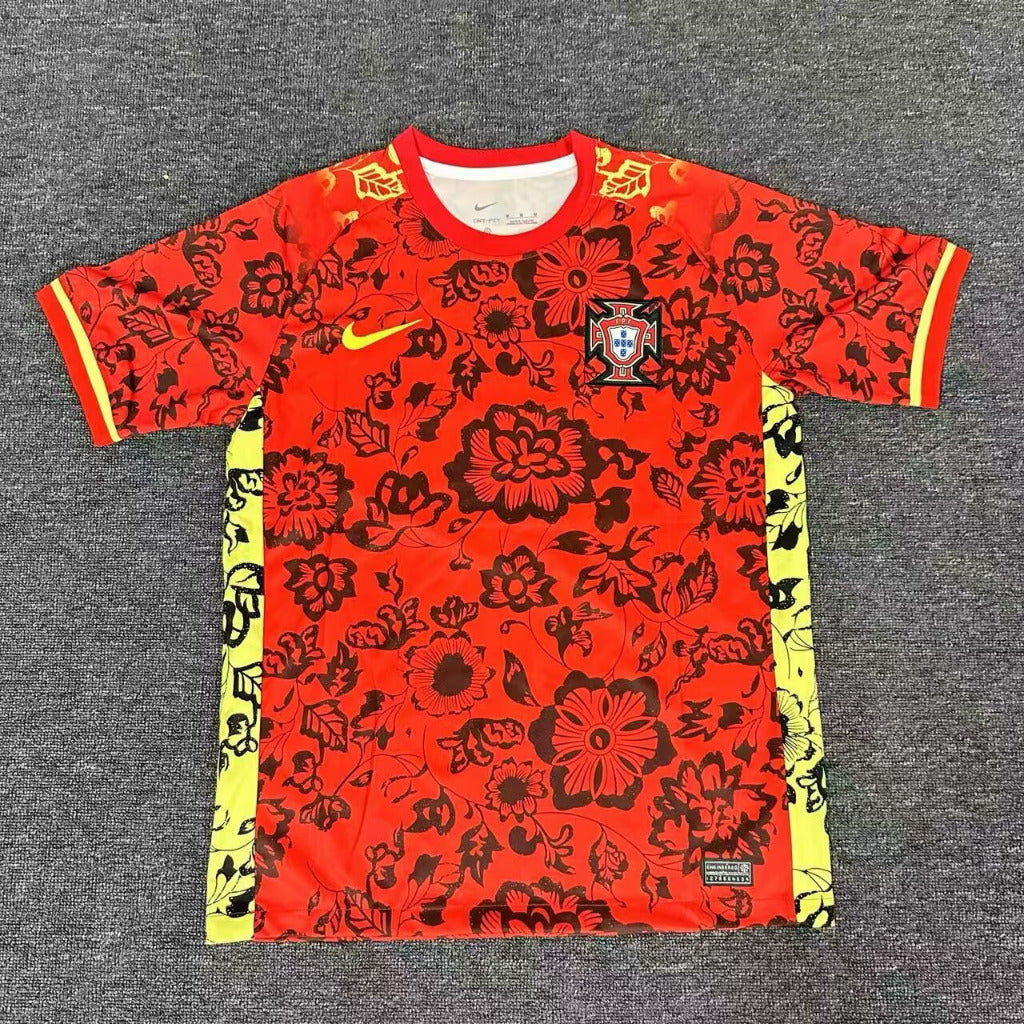 Portugal 25/26 Red Floral Pattern Jersey