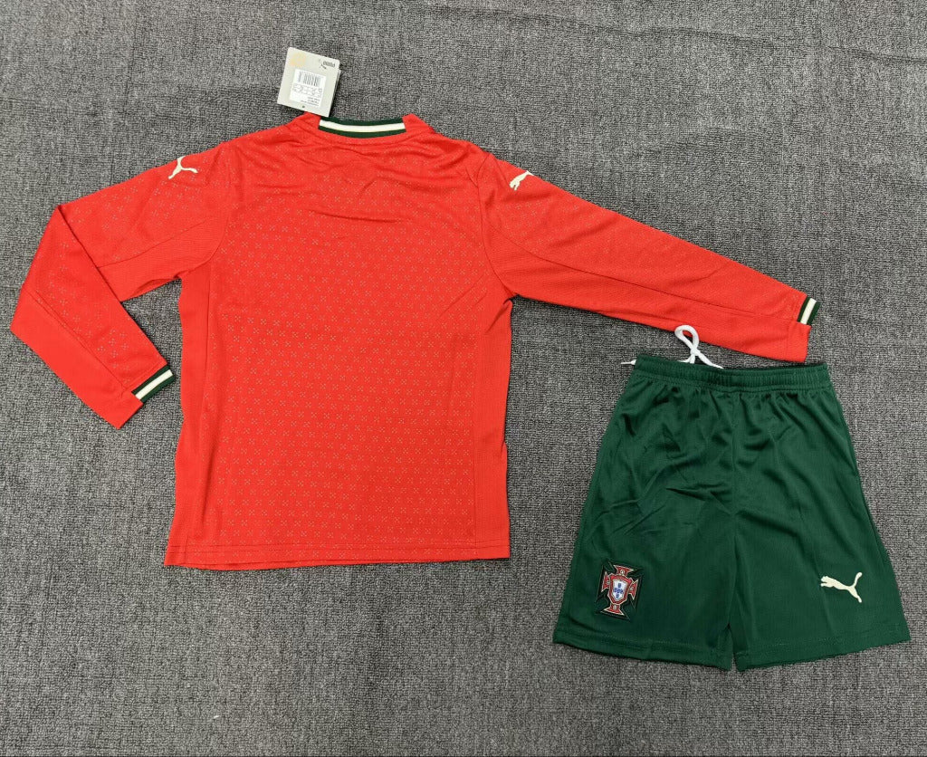 Portugal 25/26 Red Home Kids Jersey Set