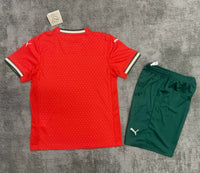 Portugal 25/26 Red Home Kids Jersey Set
