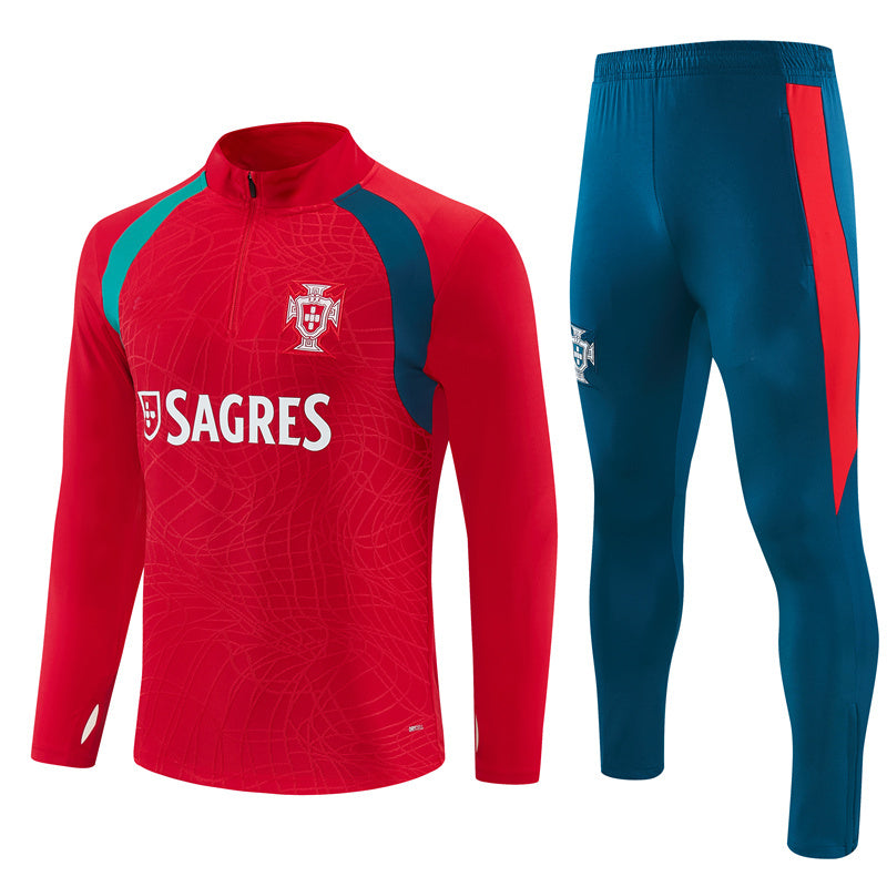 Portugal 26/27 Red/Blue/Green Training Tracksuit Set
