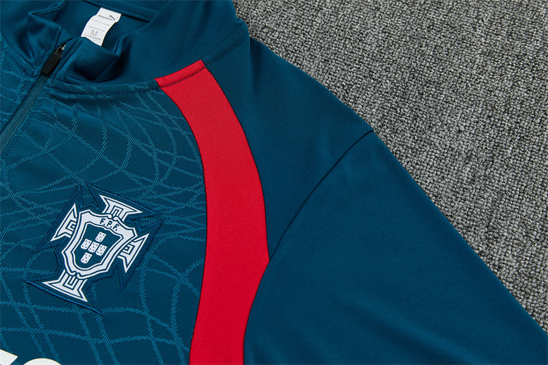 Portugal 26/27 Teal-Blue/Red/Green Training Tracksuit Set
