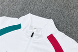 Portugal 26/27 White and Green with Red Shoulder Training Tracksuit Set