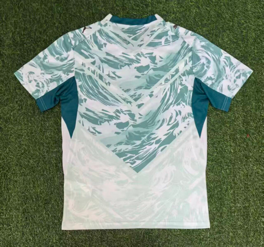 Portugal 26/27 White/Green Wave Pattern Training Jersey