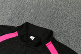 Portuguese 2627 Black/Pink Training Tracksuit Set