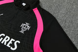 Portuguese 2627 Black/Pink Training Tracksuit Set