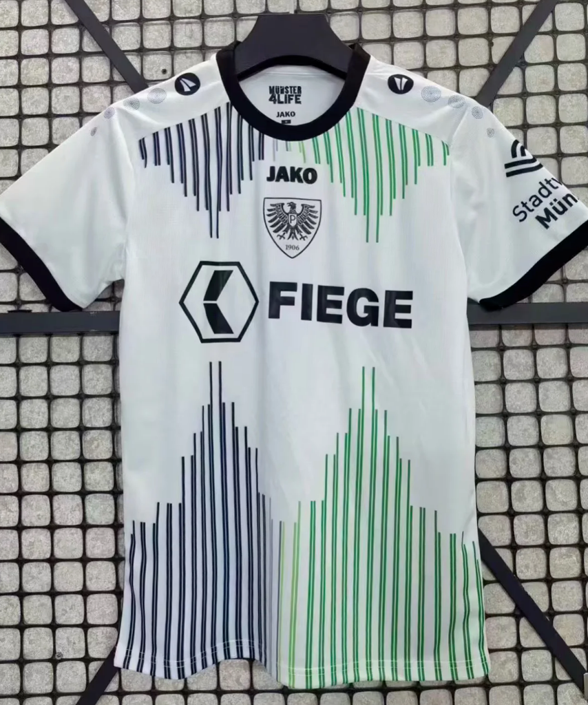 Preuben Munster 25/26 White/Green/Black Away Jersey