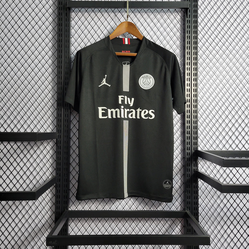 PSG 2018/19 Vintage Retro Black Champions League Version Jersey