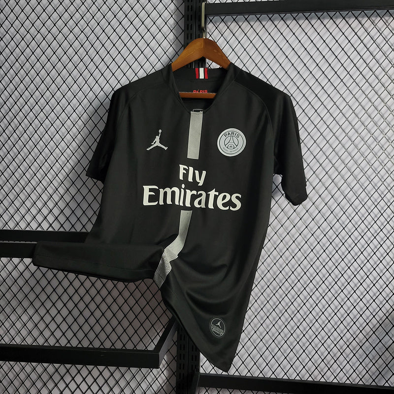 PSG 2018/19 Vintage Retro Black Champions League Version Jersey