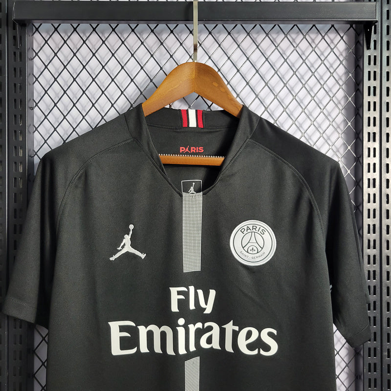 PSG 2018/19 Vintage Retro Black Champions League Version Jersey