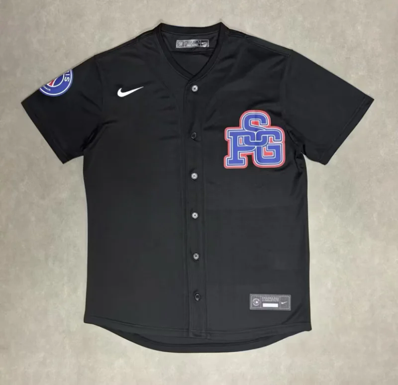 PSG 25/26 Black Baseball Jersey