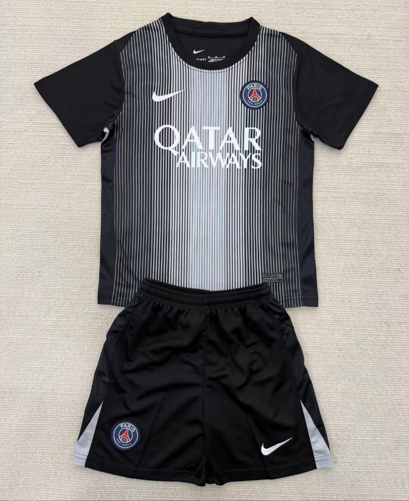 PSG 25/26 Black Goalkeeper Kids Kit - Concept Kits