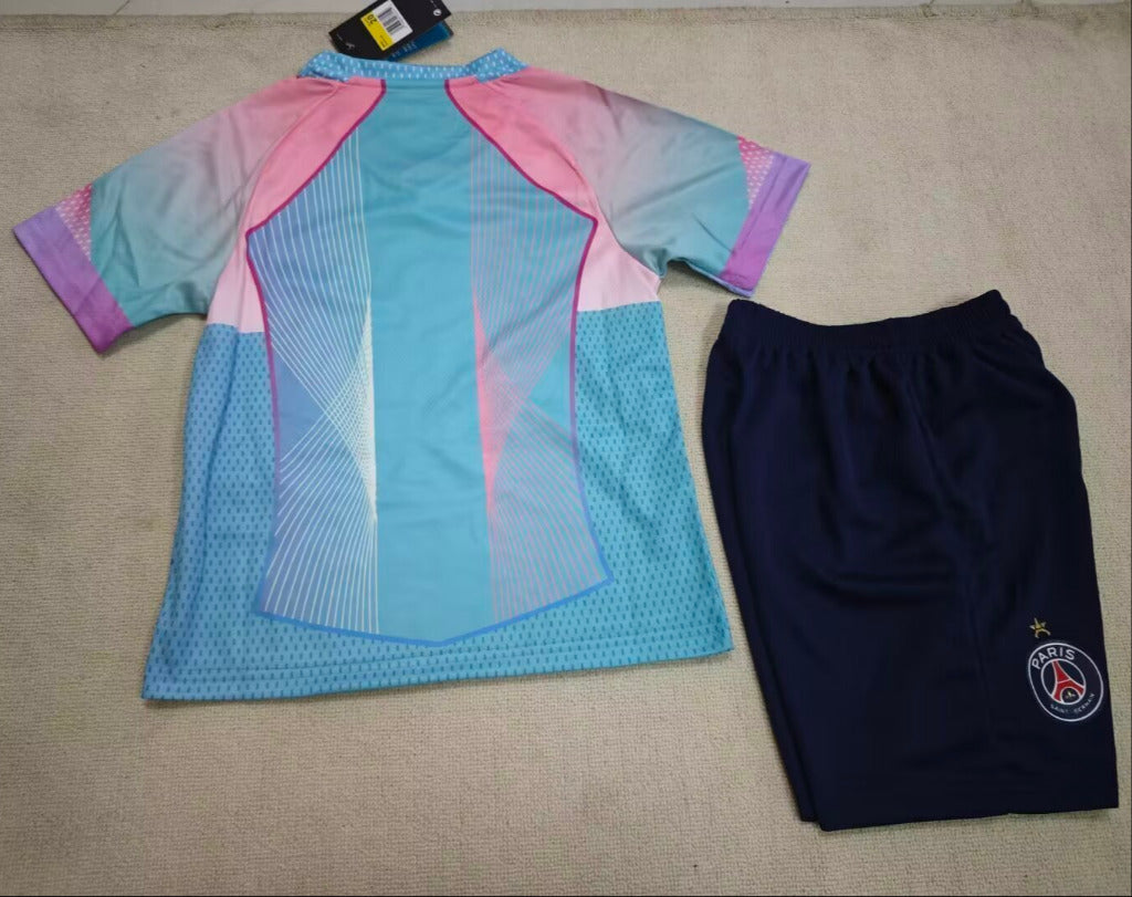 PSG 25/26 Blue Third Special Kid Jersey Set