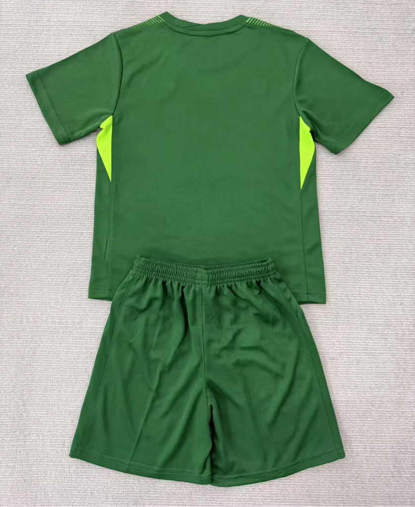PSG 25/26 Green Goalkeeper Kids Jersey Set