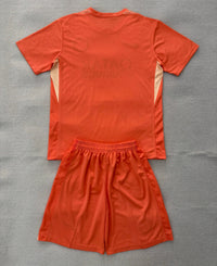 PSG 25/26 Orange Goalkeeper Kids Jersey Set