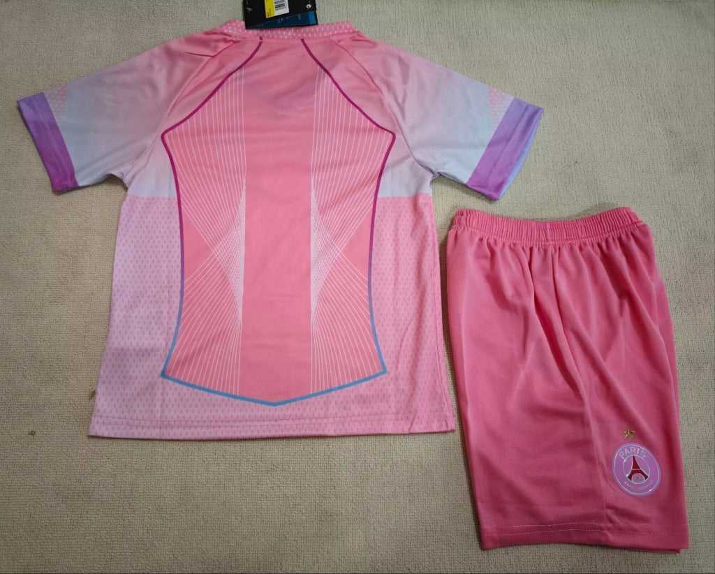PSG 25/26 Pink Third Special Kid Jersey Set