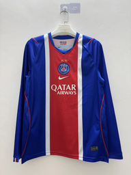 PSG 26/27 2 Star Royal Blue/Red Stripe Home Long Sleeve Jersey