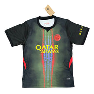 PSG 26/27 Black/Multicolor Central Stripe Third Jersey