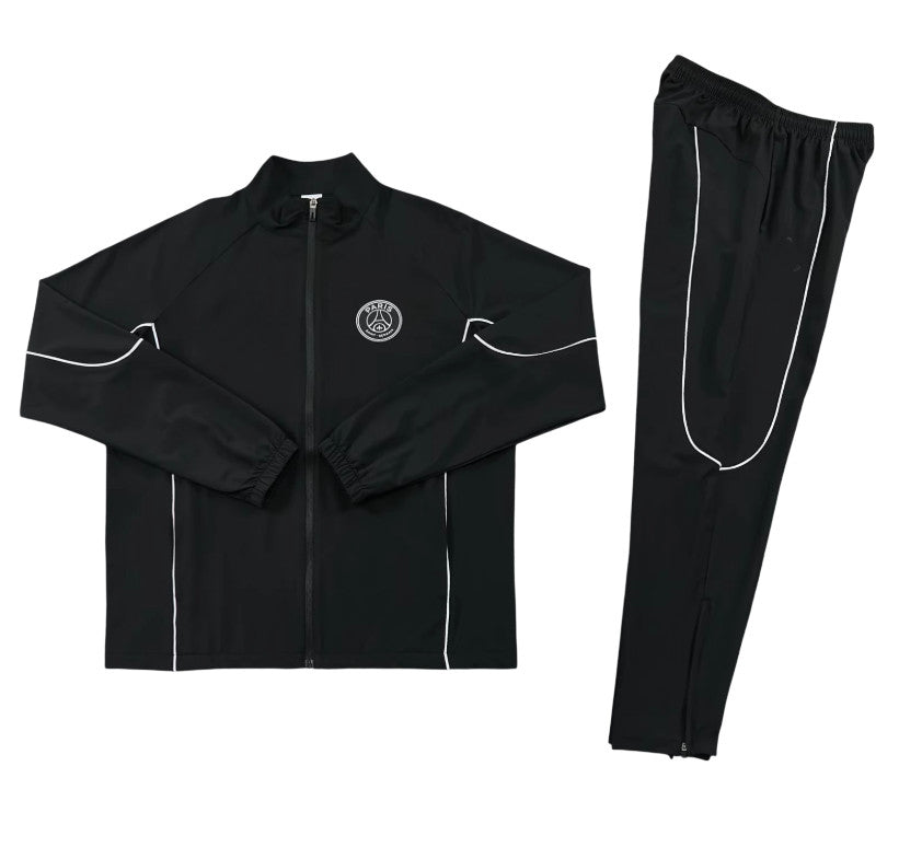 PSG 26/27 Black/White Trim Long Sleeve Tracksuits
