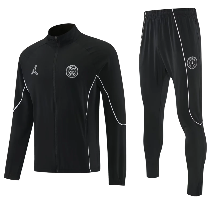 PSG 26/27 Black/White Trim Long Sleeve Tracksuits