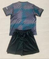 PSG 26/27 Distinctive Dark Gray Goalkeeper Kids Jersey Set