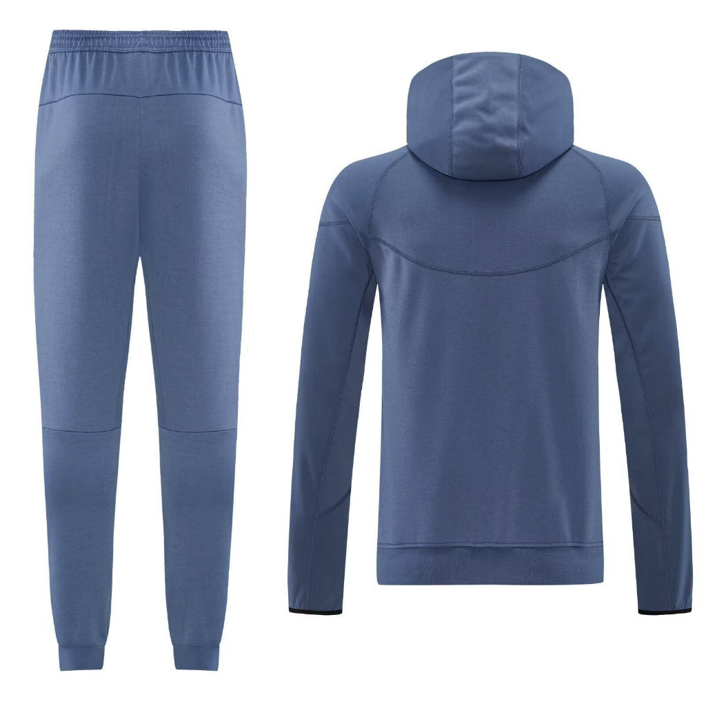 PSG 26/27 Grey/Blue Long Sleeve Tracksuits