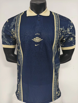PSG 26/27 Navy Blue/Metallic Gold Polo Jersey