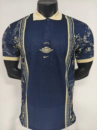 PSG 26/27 Navy Blue/Metallic Gold Polo Jersey