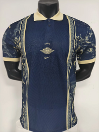 PSG 26/27 Navy Blue/Metallic Gold Polo Jersey