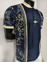 PSG 26/27 Navy Blue/Metallic Gold Polo Jersey