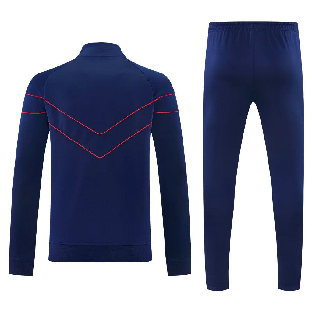 PSG 26/27 Navy/Red Trim Long Sleeve Tracksuits