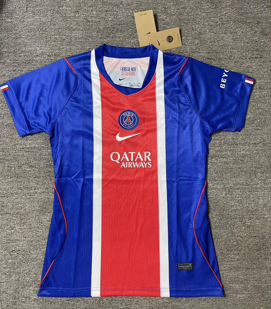 PSG 26/27 Royal Blue/Red Stripe Home Women Jersey
