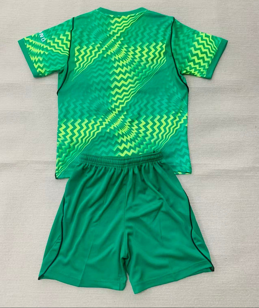 PSG 26/27 Vibrant Green Goalkeeper Kids Jersey Set