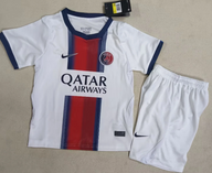 PSG 26/27 White/Red/Blue Away Kids Jersey Set