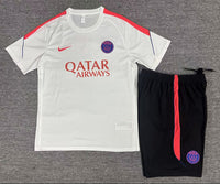 PSG 26/27 White/Red Training Kids Jersey Set