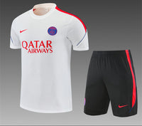 PSG 26/27 White/Red Training Kids Jersey Set
