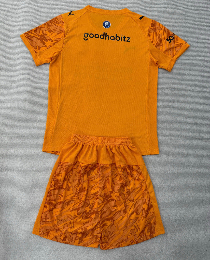 PSV Eindhoven 25/26 Orange Goalkeeper Kids Kit
