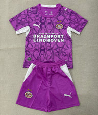 PSV Eindhoven 26/27 Purple/White Goalkeeper Kids Jersey Set