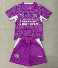 PSV Eindhoven 26/27 Purple/White Goalkeeper Kids Jersey Set