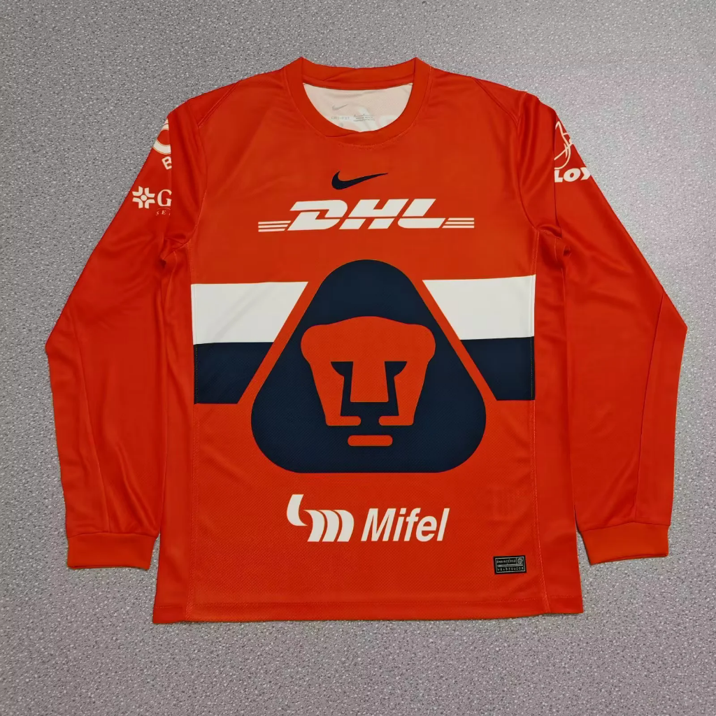 Pumas 25/26 Orange Goalkeeper Long sleeves Jersey