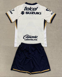 Pumas 25/26 White Home Kids Jersey Set