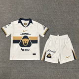 Pumas 25/26 White Home Kids Jersey Set
