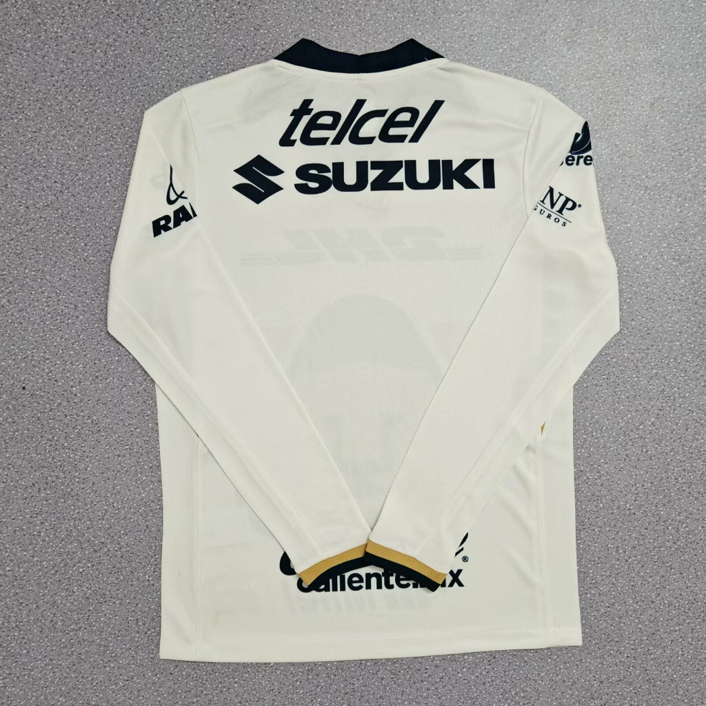 Pumas 25/26 White Home Long Sleeve Jersey